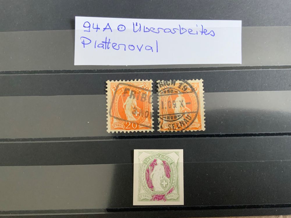 Briefmarken Schweiz Stehende Helvetia 94A Abart Kaufen Auf Ricardo