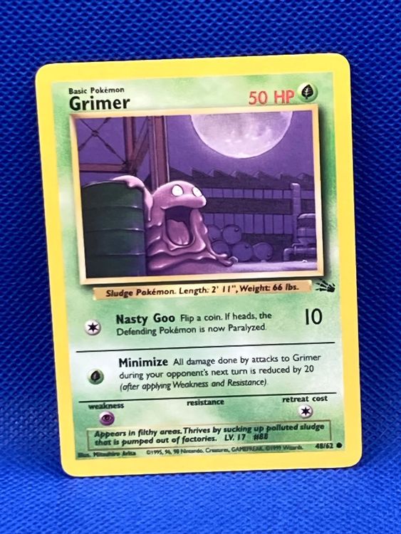 Pokemon BASE SET FOSSIL Grimer 48 62 EN EX Kaufen Auf Ricardo