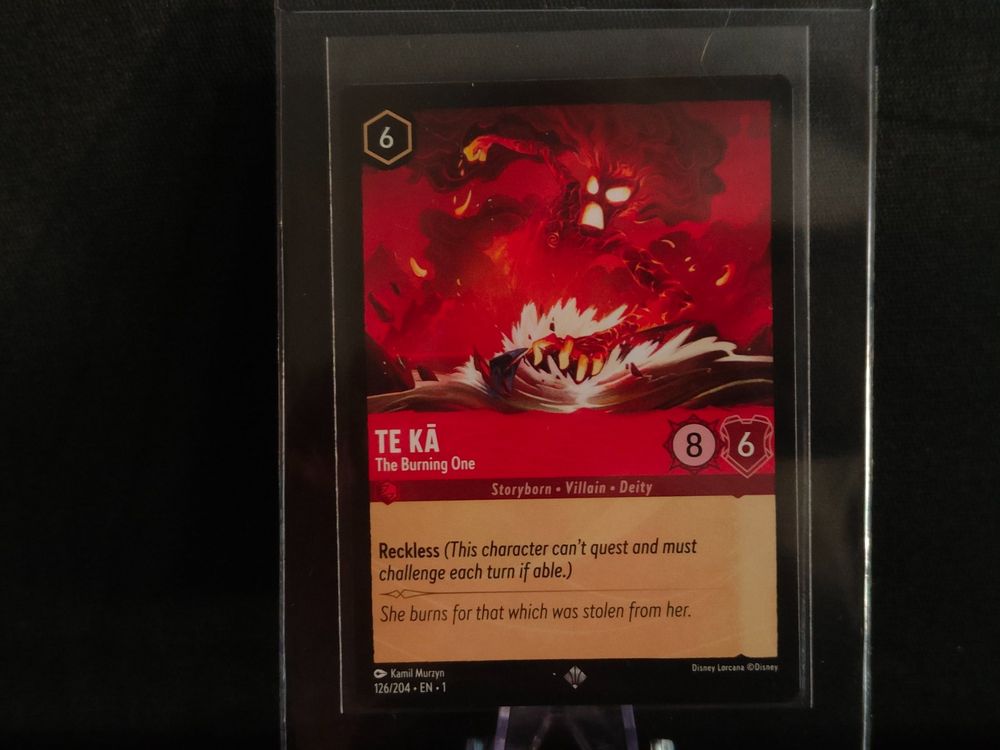 Disney Lorcana Te Ka The Burning One Super Rare Kaufen Auf Ricardo