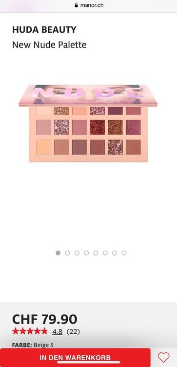 Huda Beauty New Nude Eyeshadow Palette Kaufen Auf Ricardo