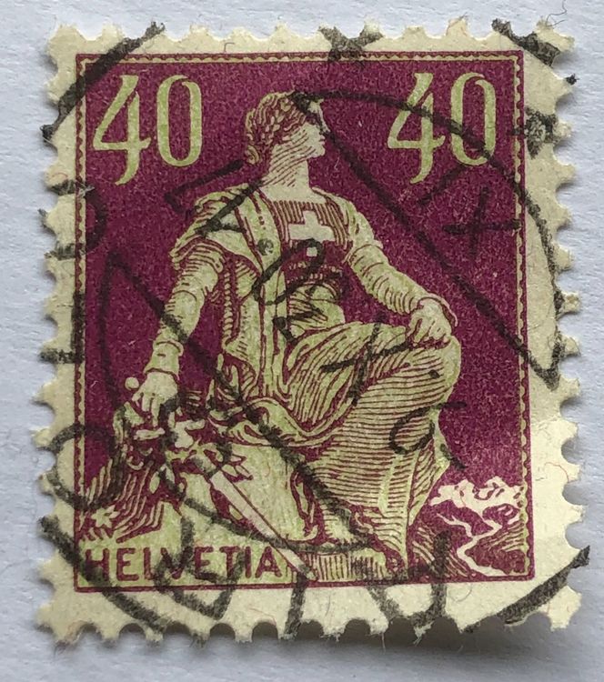 Helvetia Mit Schwert Mit Vollstempel Kaufen Auf Ricardo