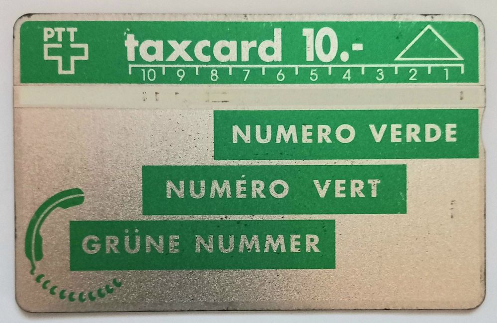 Taxcard PTT Grüne Nummer Kaufen auf Ricardo