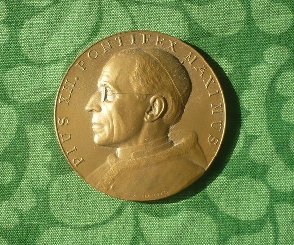 Grosse Vatikan Medaille von Papst Pius XII Gedenkprägung Kaufen auf