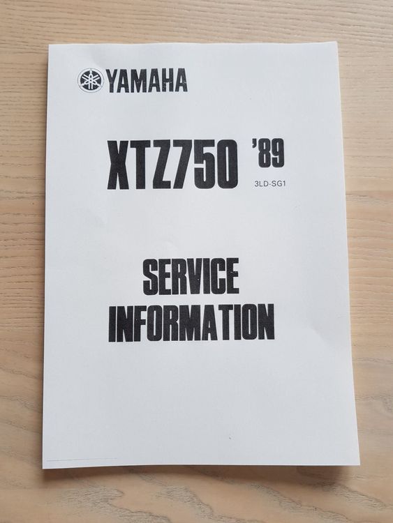 Yamaha Super Ténéré XTZ 750 Service Info Kaufen auf Ricardo