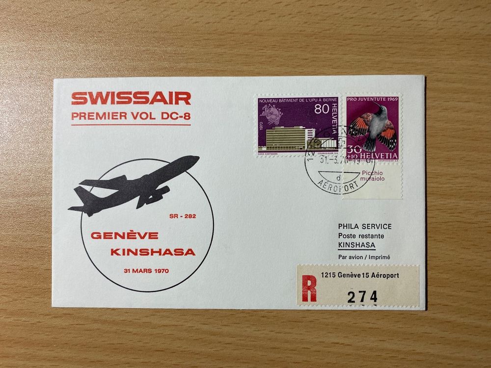 Swissair Erstflug Genf Kinshasa 1970 Kaufen Auf Ricardo