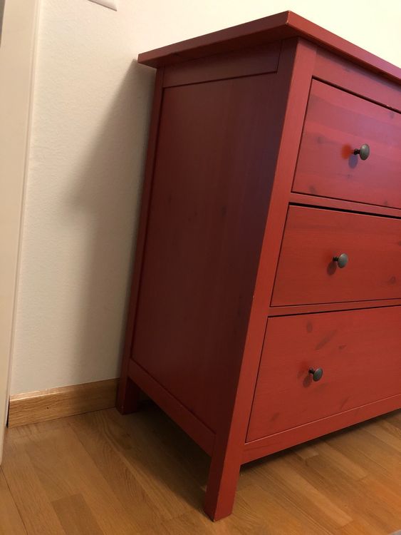 Kommode Rot Von Ikea Red Chest Of Drawers From Ikea Kaufen Auf Ricardo