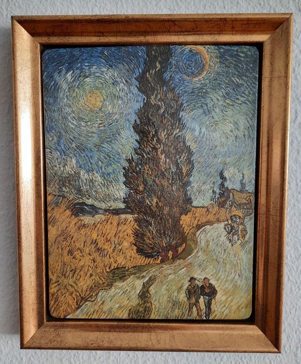 Landstrasse Mit Zypresse Und Stern Von Vincent Van Gogh Kaufen Auf