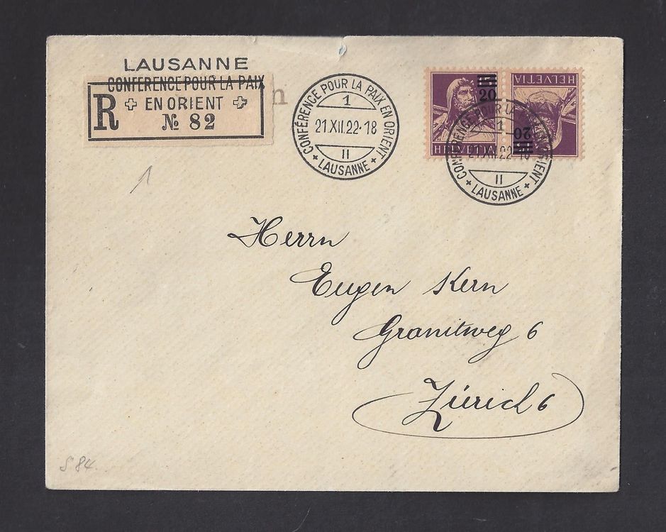 1922 Kehrdruck K15 CONF POUR LA PAIX EN Acheter Sur Ricardo