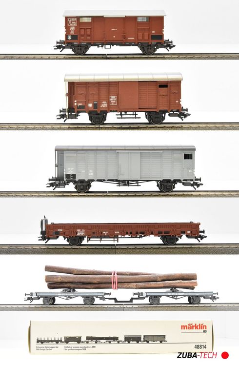 Märklin 48814 Schweizer Güterwagen Set 6tlg H0 WS mit OVP Kaufen auf