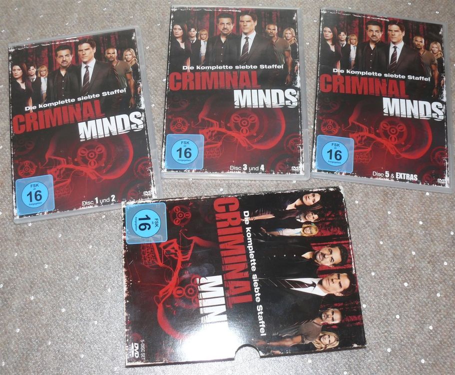 5 DVD Criminal Minds Komplette 7 Staffel 16 D E Kaufen Auf