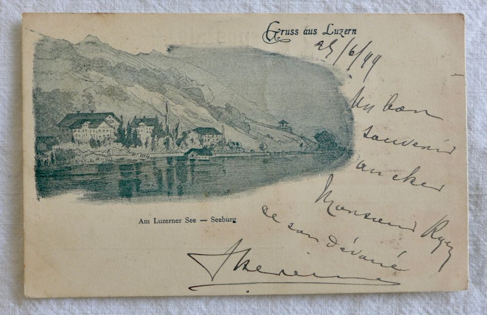 LITHO AK Gruss Aus LUZERN Am Luzerner See Seeburg Kaufen Auf Ricardo