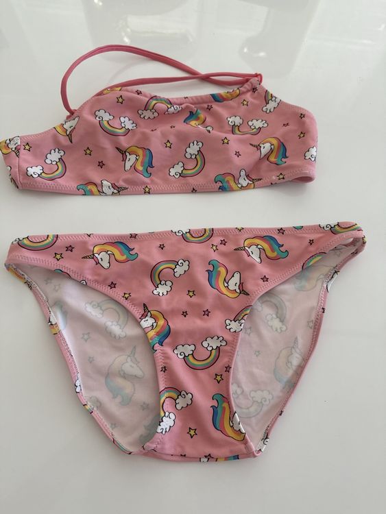 Bikini mit Einhorn Grösse 140 Top Zustand Neu gemäss Beschreibung