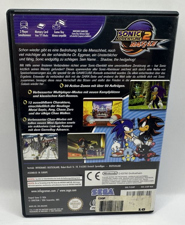 Sonic Adventure Battle Gamecube Ovp Kaufen Auf Ricardo