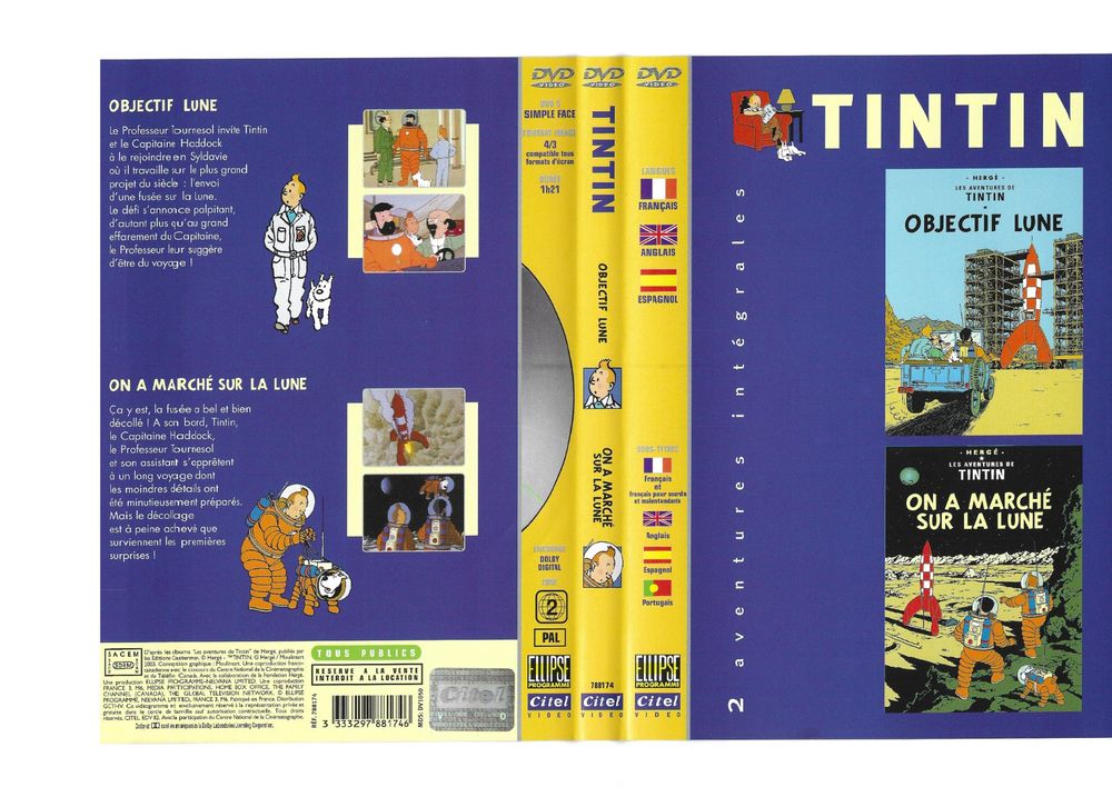 DVD Tintin TV Objectif Lune On a marché sur la Lune Kaufen auf