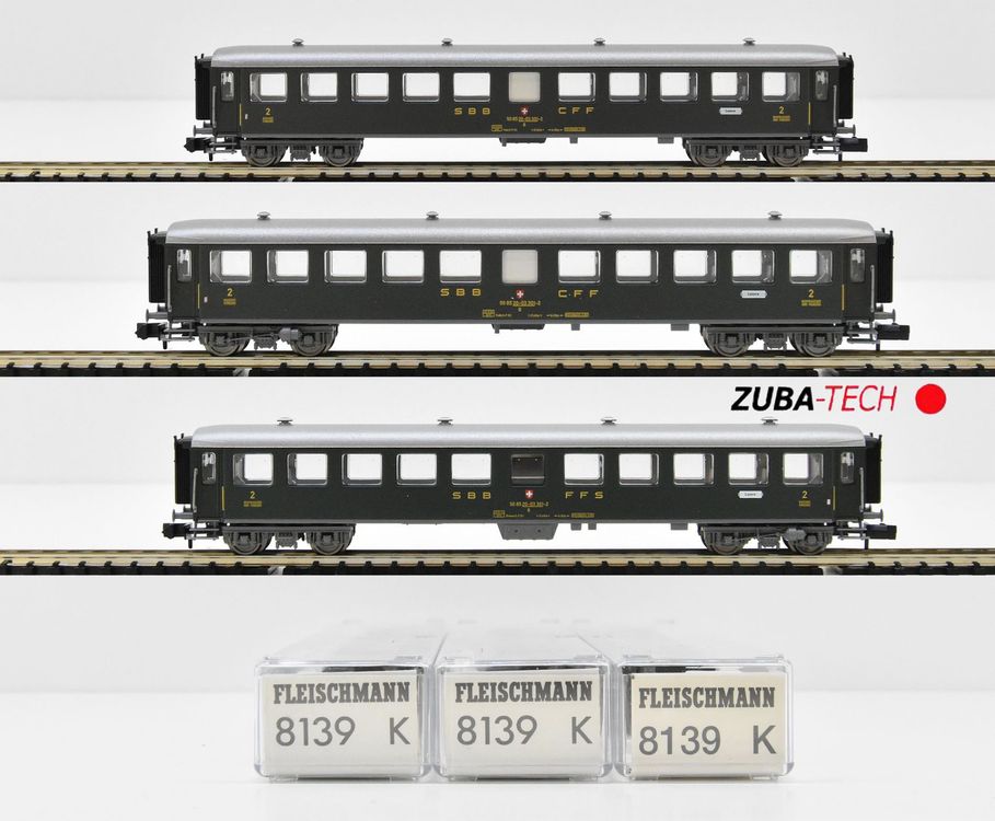 Fleischmann 3x Personenwagen SBB Spur N GS Mit OVP Kaufen Auf Ricardo