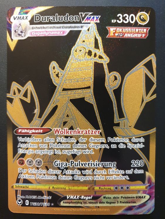 Pokemon Duraludon VMAX TG30 TG30 GOLD NM Fr 1 Kaufen Auf Ricardo