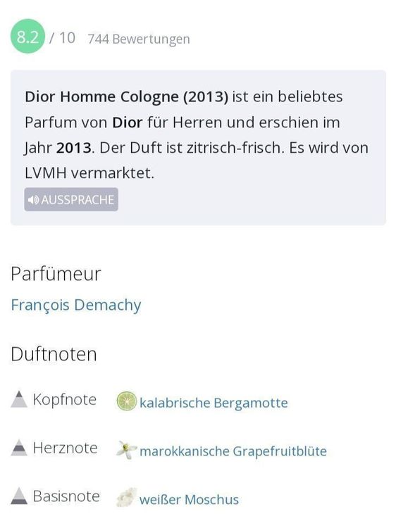 Ml Dior Homme Cologne Abf Llung Kaufen Auf Ricardo