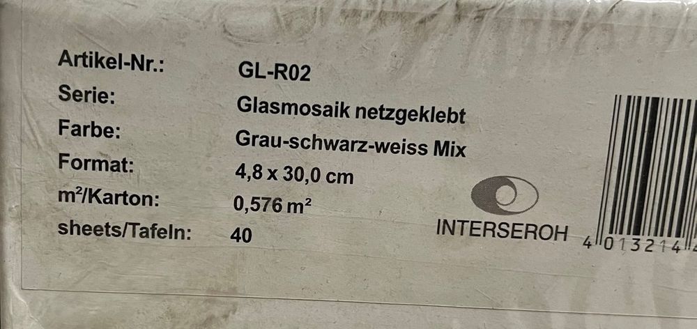 Mosaik Bordüren aus Glas auf Netz geklebt Kaufen auf Ricardo