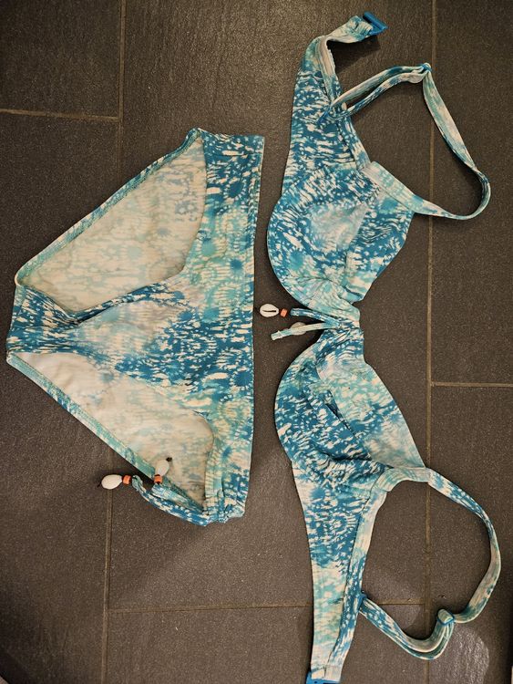 Bikini ESPRIT Blau Mit Muscheln Zweiteilig Gr 38 Kaufen Auf Ricardo