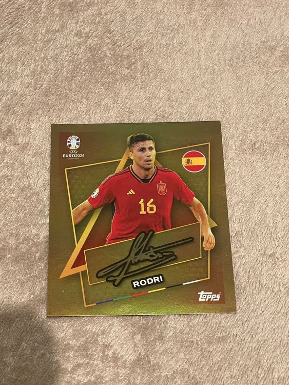 Topps Euro Rodri Esp Sp Gold Deutsche Edition Kaufen Auf Ricardo