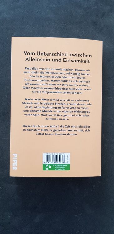 Vom Glück allein zu sein Marie Luise Ritter Kaufen auf Ricardo