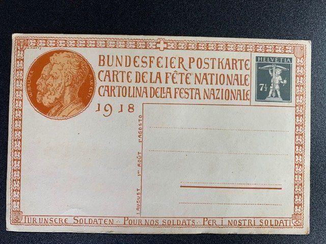 Ganzsache Bundesfeier Postkarte Ungelaufen Kaufen Auf Ricardo