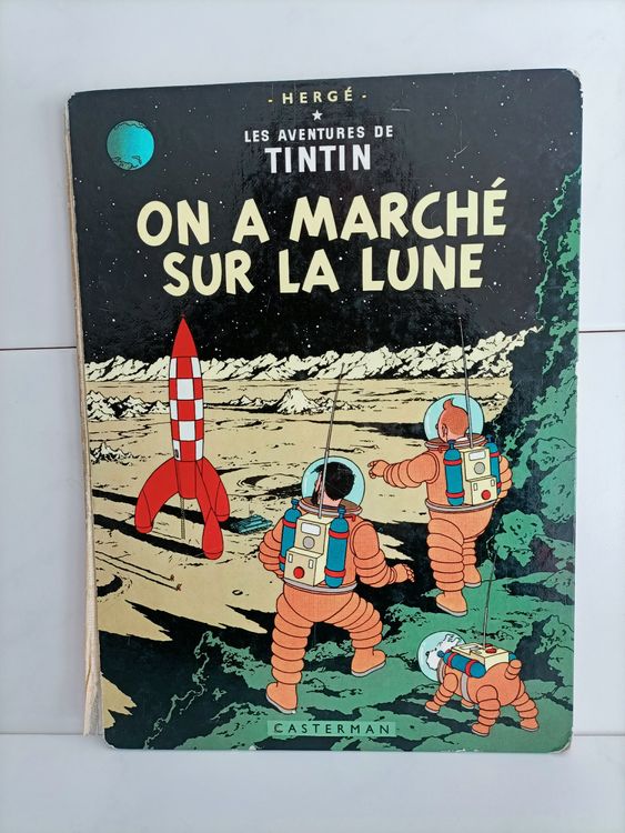 Bd Tintin On A March Sur La Lune Herg Casterman Comprare