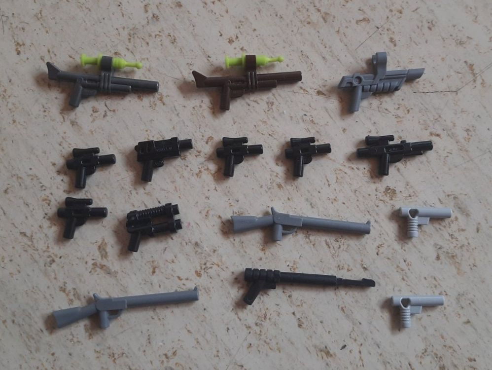 Lego 15 Pistolen Gewehre Harpunen Waffen für Figuren Kaufen auf Ricardo