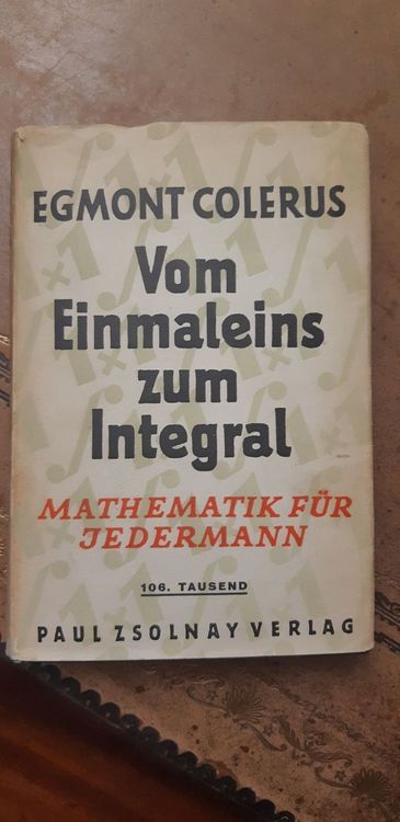 Mathematik Colerus Vom Einmaleins Zum Integral Kaufen Auf Ricardo