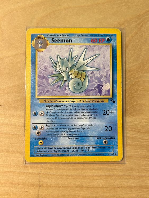 Seemon 43 62 Fossil Set Pokémon Kaufen auf Ricardo