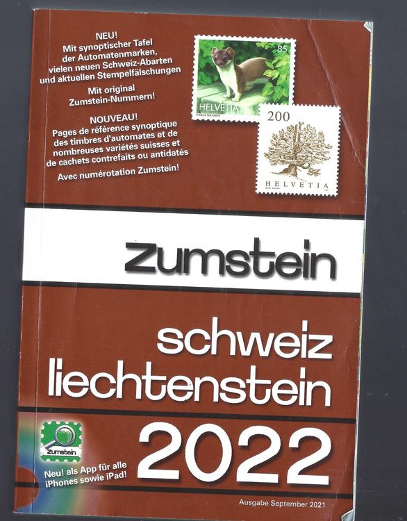 Schweiz Uno Liechtenstein Briefmarken Zumstein Katalog Kaufen