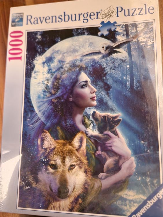 Ravensburger Puzzle Frau Mit Wolf Kaufen Auf Ricardo