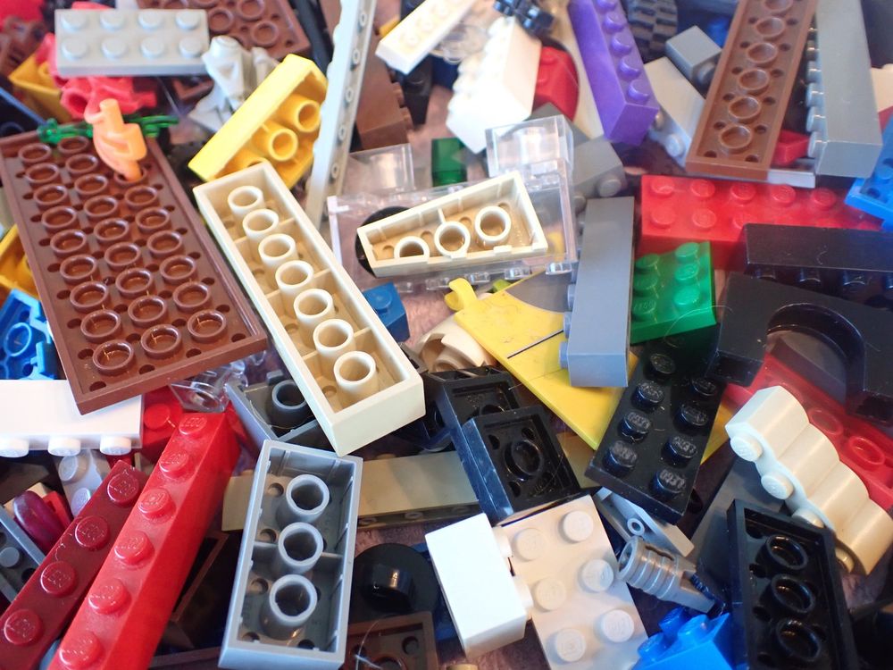 Sehr Viele LEGO Steine Bunt Gemischt Kilo Ware System 2 Kaufen Auf