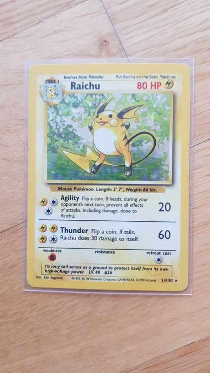 Base Set Raichu Holo En Kaufen Auf Ricardo