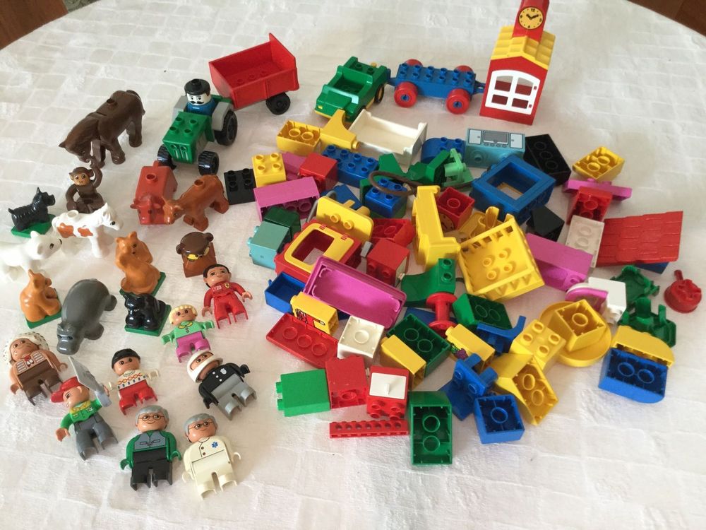 Viele Lego Duplo Mit Tiere Und Figuren Kaufen Auf Ricardo