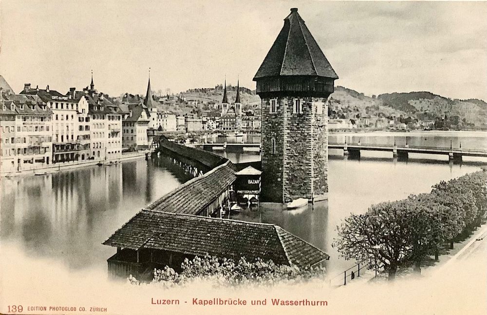 Alte Ak Luzern Kapellbr Cke Wasserturm Kaufen Auf Ricardo