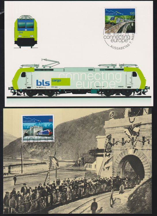 Maximumkarten FDC 100 Jahre Lötschbergbahn 7 März 2006 Kaufen auf