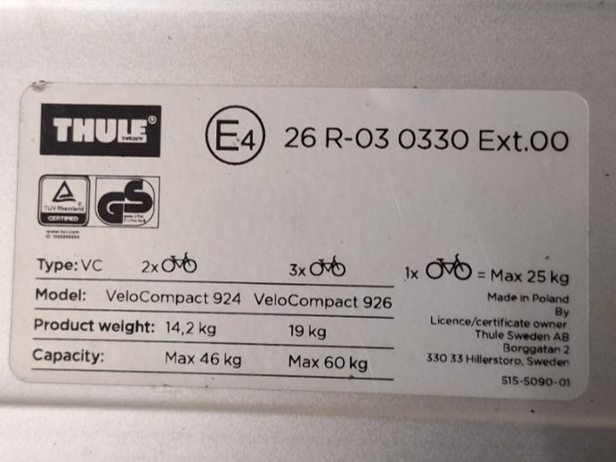 Thule Fahrradträger Velocompact 924 Kaufen auf Ricardo