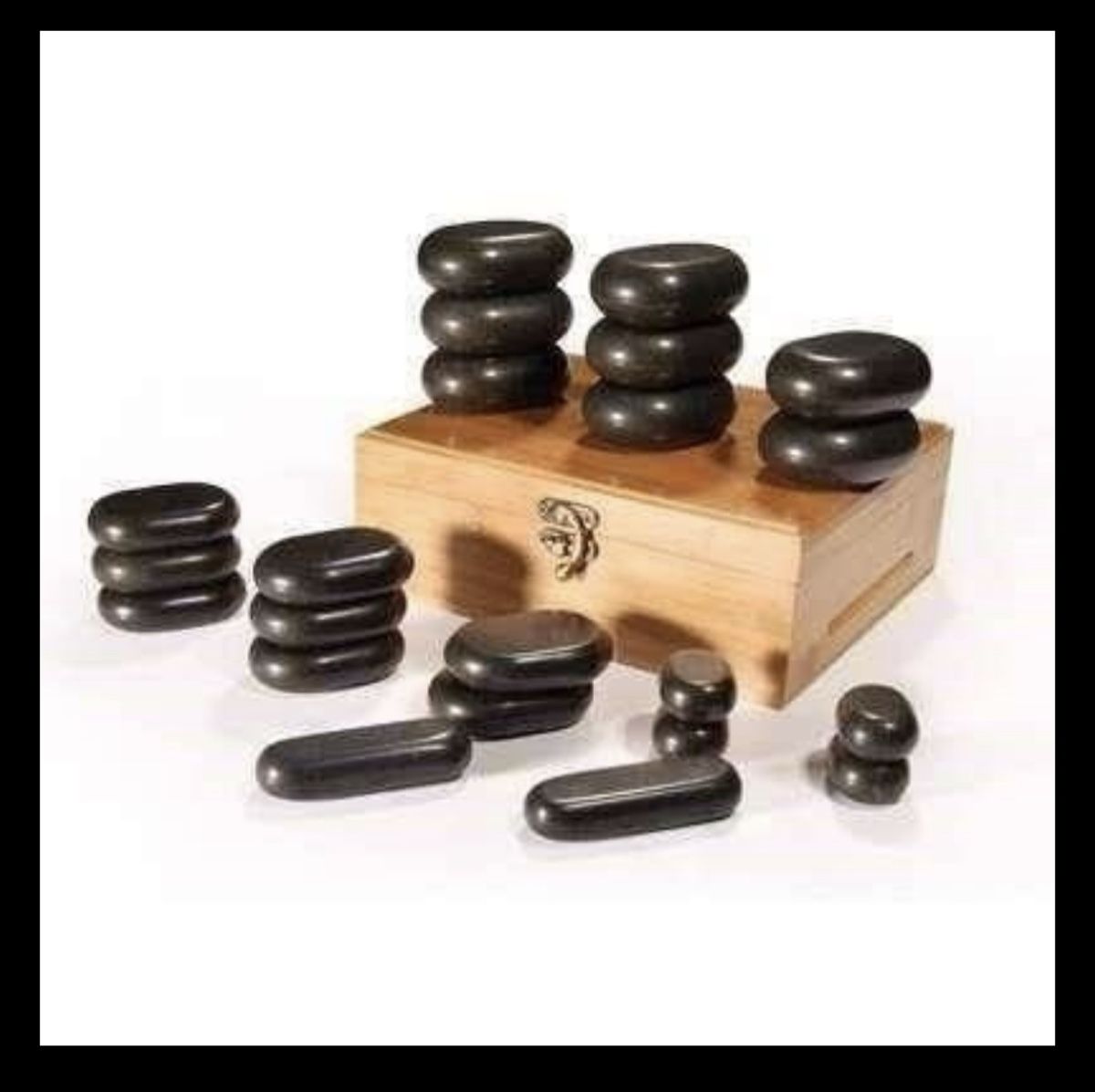 Original Hot Stone Massage Set Mit Holzbox Top Teilig Neu Und