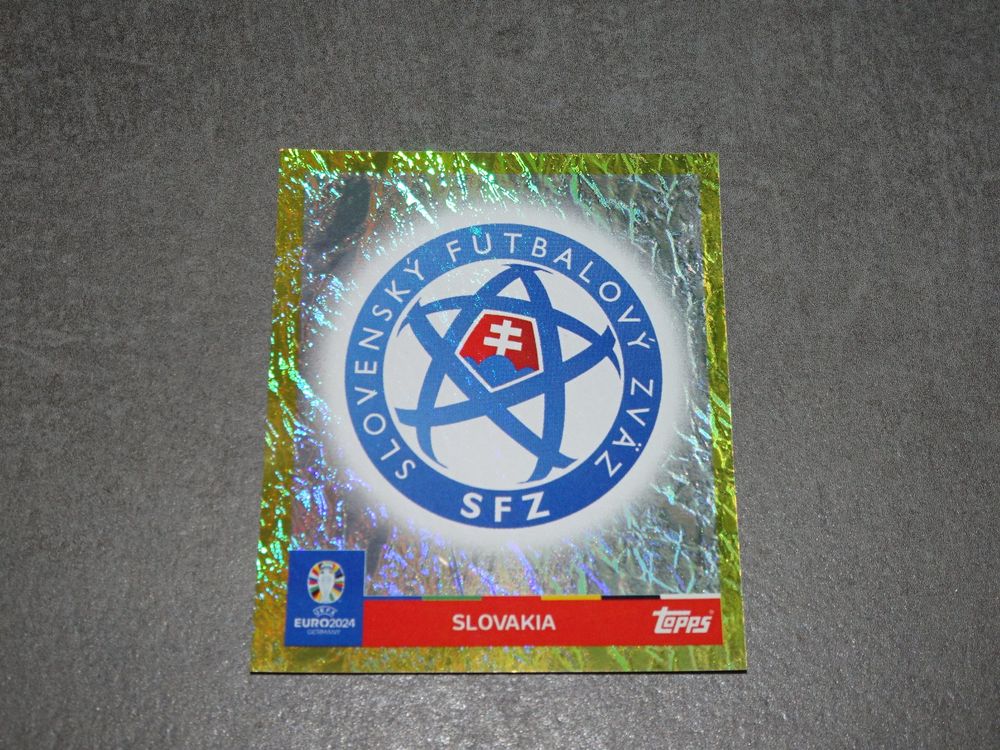 Topps Sticker Gold Wappen Svk Euro Em Kaufen Auf Ricardo