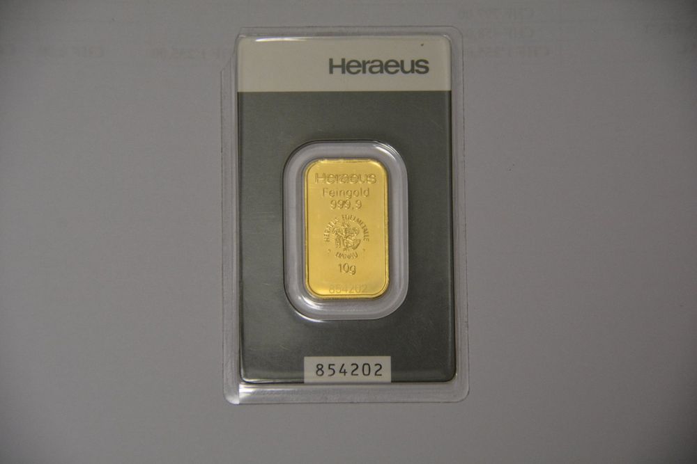 Top Neuheit Goldbarren G Feingold Heraeus Neu Ovp Kaufen