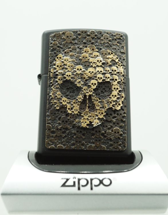 Zippo Skull Of Skulls Heavy D Ungez Ndet Kaufen Auf