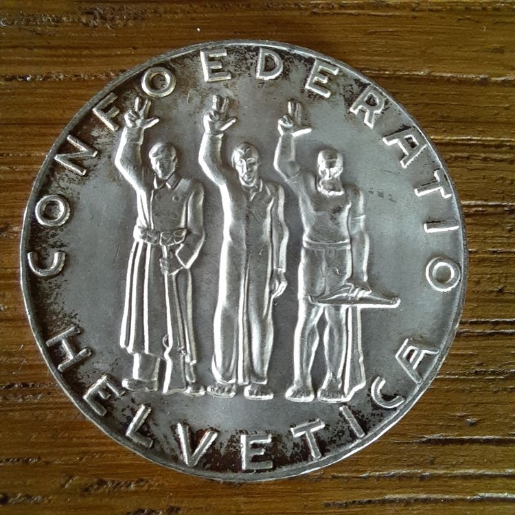 Münze Medaille Confoederatio Helvetica 5 Franken 650Jahre Kaufen auf