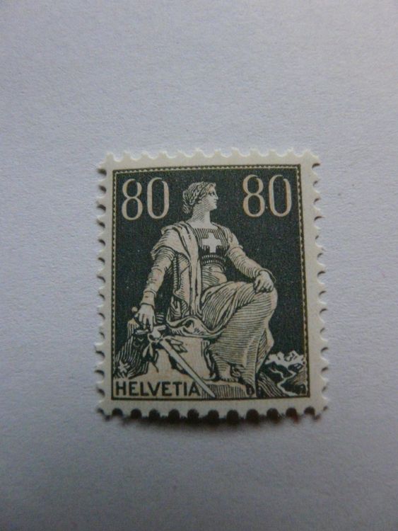 1933 Helvetia Mit Schwert 80Cts Neu Ungestempelt Kaufen Auf Ricardo