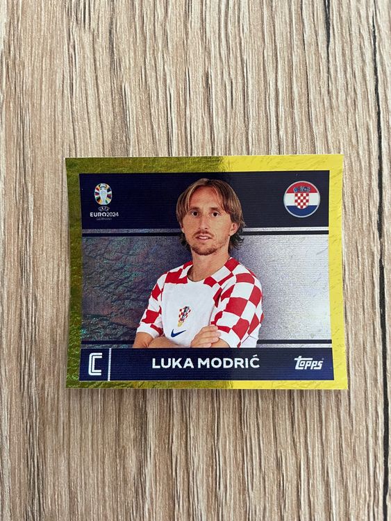 Topps Euro EM 2024 LUKA MODRIC GOLD GLÄNZIG CRO 2 CAPTAIN Kaufen