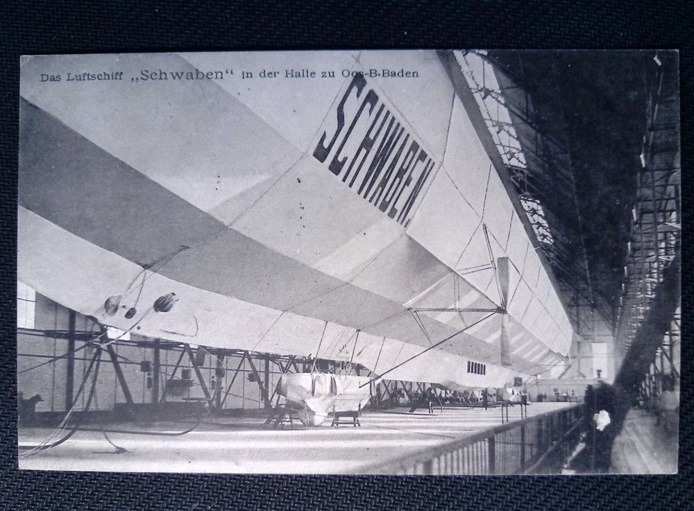 Ak Luftschiff Zeppelin Schwaben In Der Halle Dat Kaufen Auf