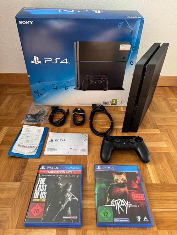 Playstation 4 500 GB Komplett Mit OVP 2 Spiele TOP Kaufen Auf