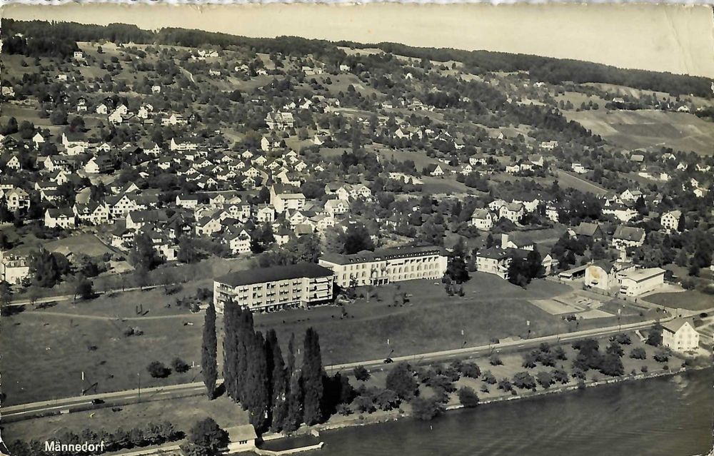 Männedorf ZH Flugaufnahme 1950 Kaufen auf Ricardo