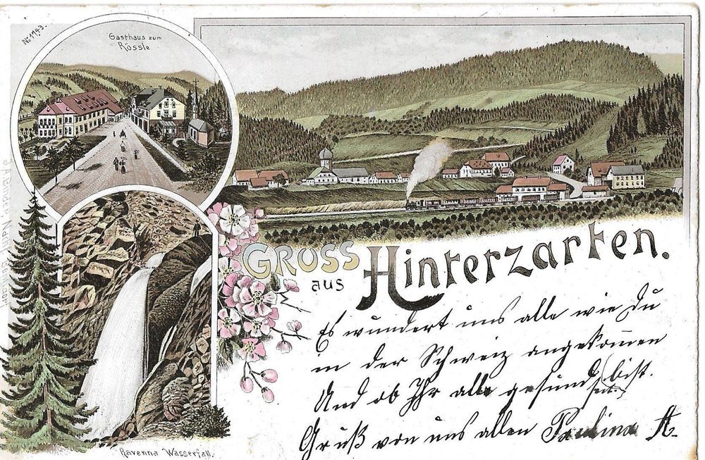 Deutschland Gruss Aus Hinterzarten Litho 1902 Kaufen Auf Ricardo