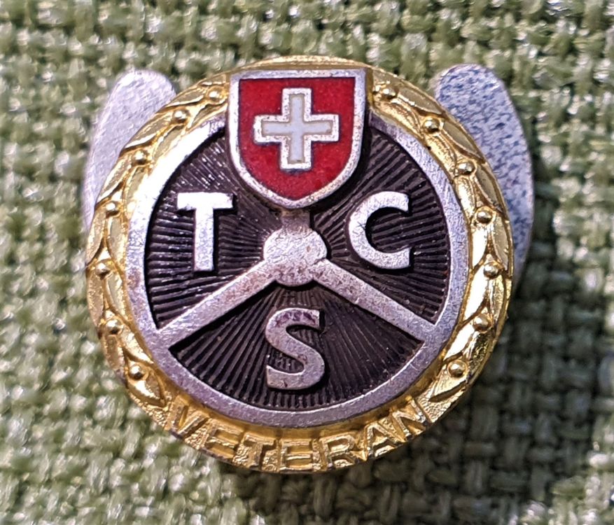 N Reversknopf Tcs Touring Club Schweiz Veteran Silber Kaufen